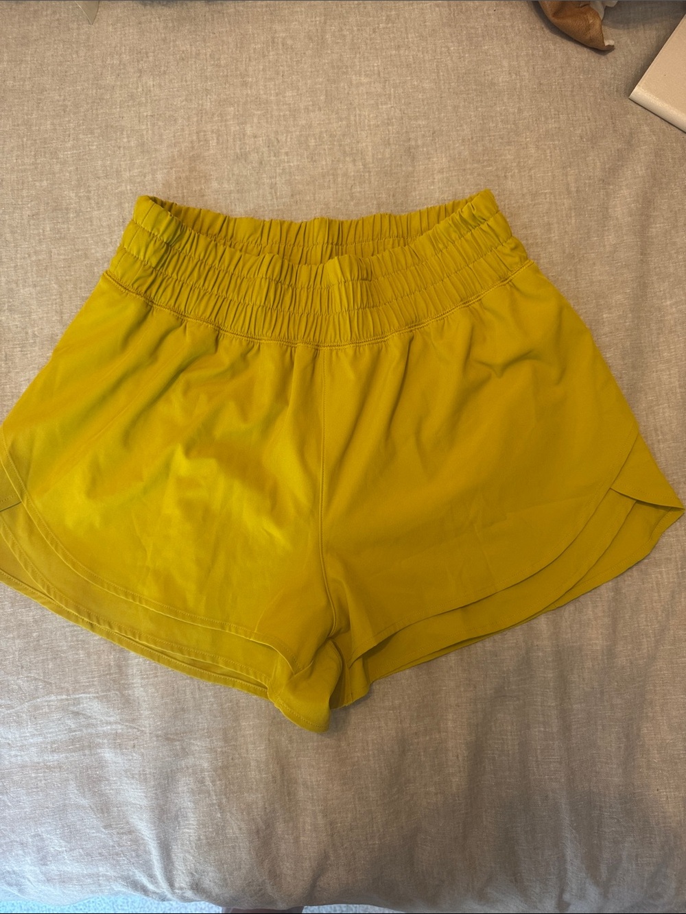 Calia Elastic Waist Active Shorts - Yellow